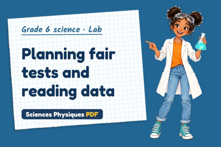 Scientific method lab for grade 6 science: practical with sample results (free PDF download)