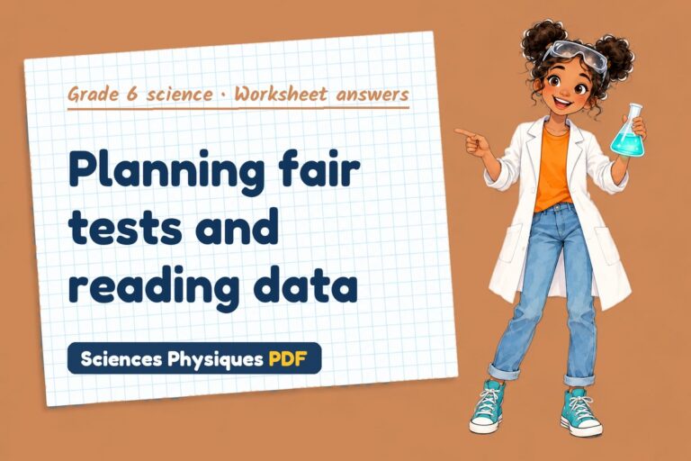 Scientific method worksheet answers for grade 6 science (free PDF download)