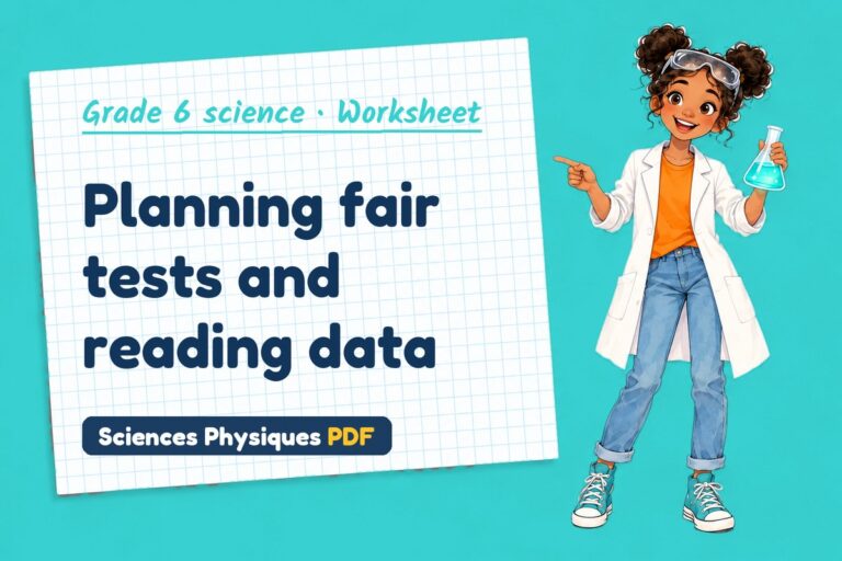 Scientific method worksheet with answers for grade 6 science (free PDF download)
