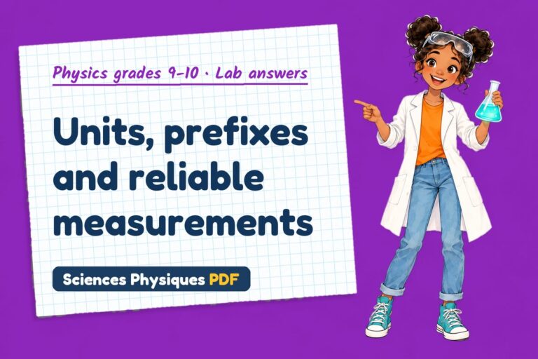 SI units lab answers for GCSE physics (free PDF download)