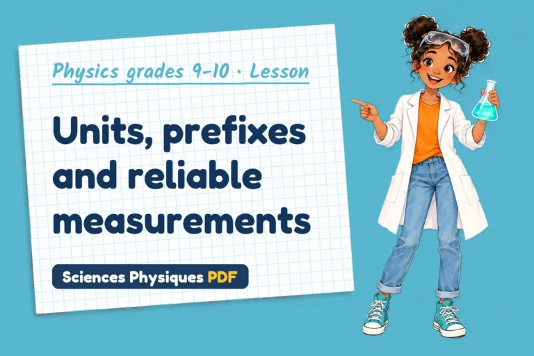 SI units notes and lesson for GCSE physics (free PDF download)