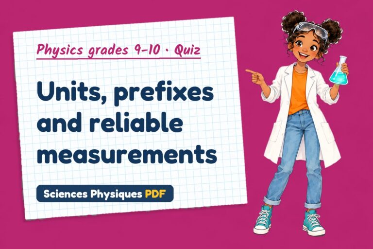 SI units quiz for GCSE physics: 10 questions with answers
