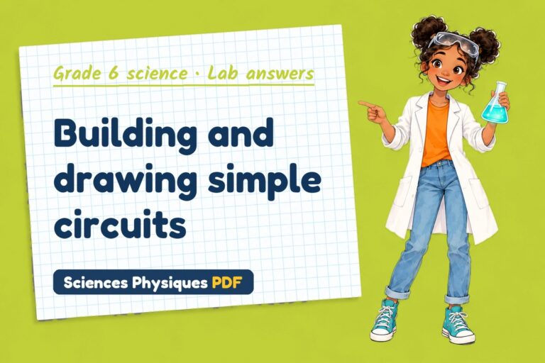 Simple circuits lab answers for grade 6 science (free PDF download)