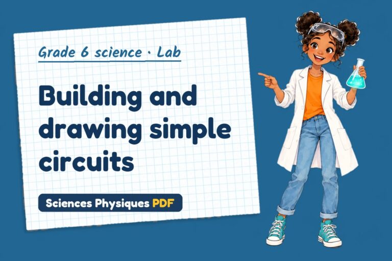 Simple circuits lab for grade 6 science: practical with sample results (free PDF download)