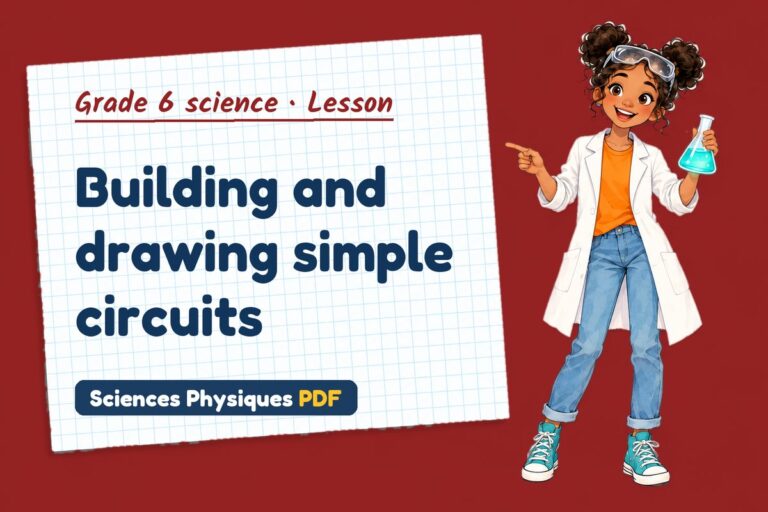 Simple circuits notes and lesson for grade 6 science (free PDF download)