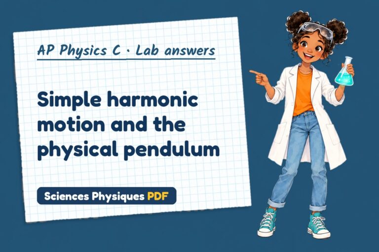 Simple harmonic motion lab answers for AP Physics C (free PDF download)