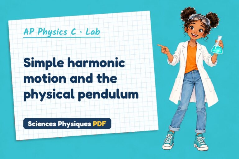 Simple harmonic motion lab for AP Physics C: practical with sample results (free PDF download)