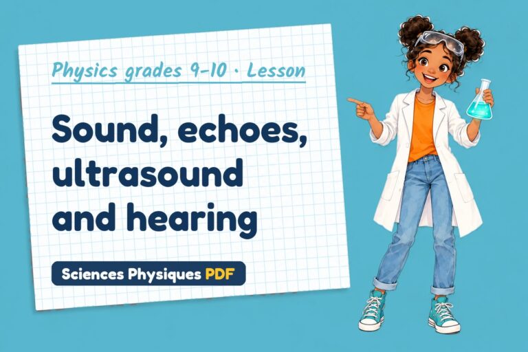 Sound waves notes and lesson for GCSE physics (free PDF download)