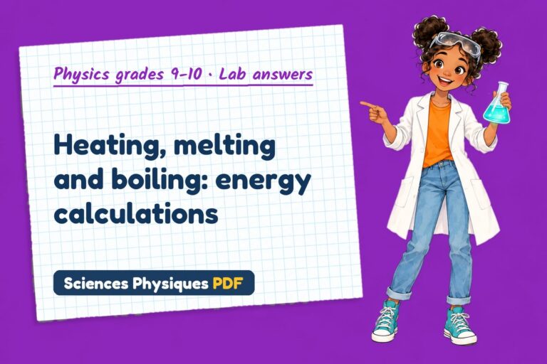 Specific heat capacity lab answers for GCSE physics (free PDF download)