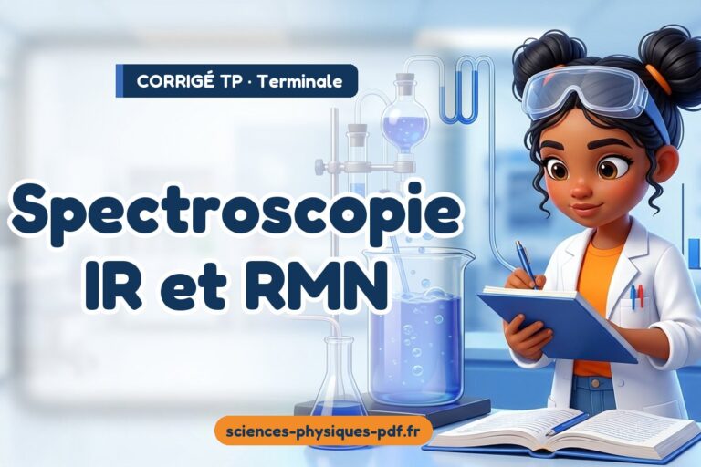 Spectroscopie IR et RMN : corrigé du TP de physique terminale – PDF gratuit à télécharger et imprimer