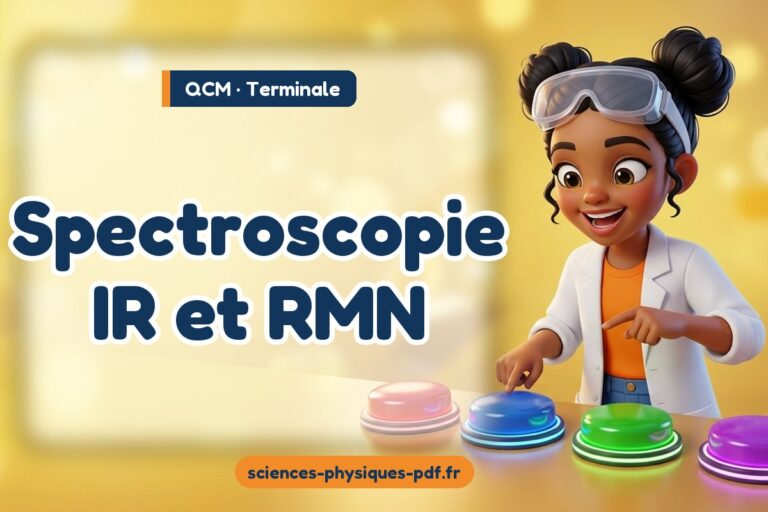 Spectroscopie IR et RMN : QCM de sciences physiques en terminale