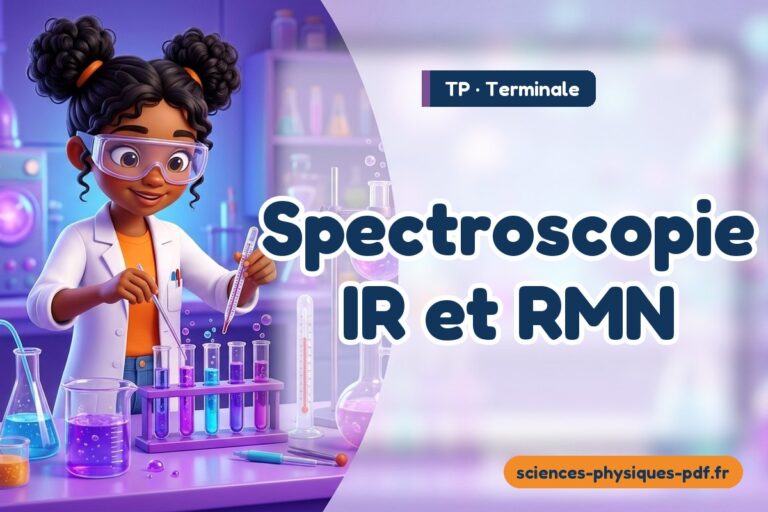 Spectroscopie IR et RMN : TP de sciences physiques en terminale – PDF gratuit à télécharger et imprimer