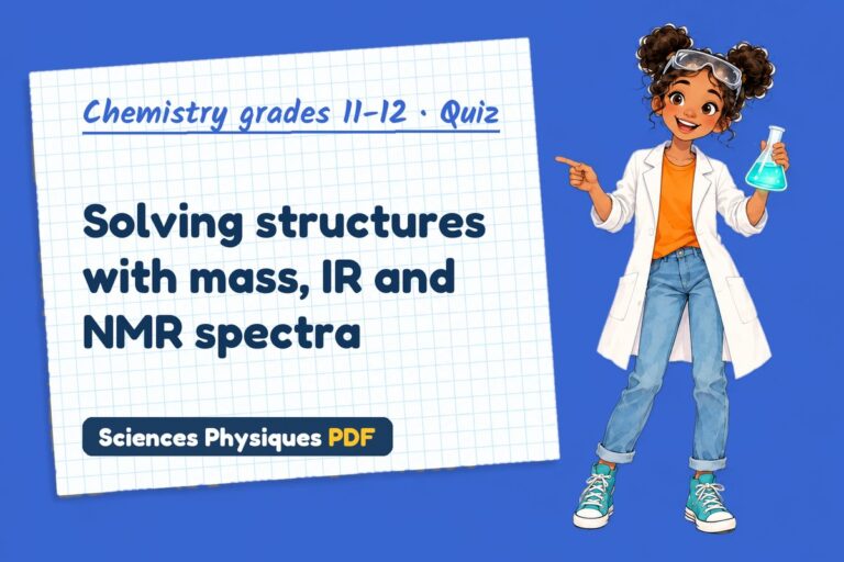Spectroscopy quiz for A Level chemistry: 10 questions with answers