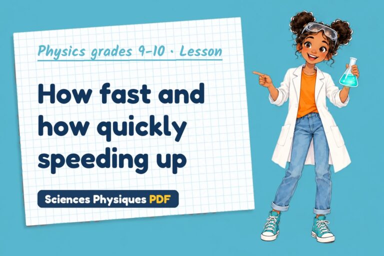Speed and velocity notes and lesson for GCSE physics (free PDF download)
