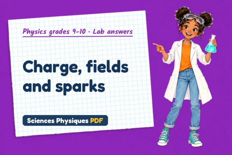 Static electricity lab answers for GCSE physics (free PDF download)
