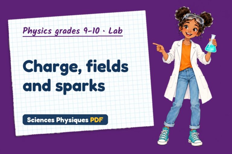 Static electricity lab for GCSE physics: practical with sample results (free PDF download)