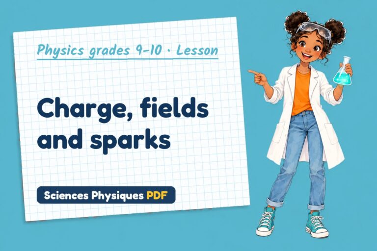 Static electricity notes and lesson for GCSE physics (free PDF download)