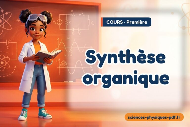 Synthèse organique : cours de sciences physiques en première – PDF gratuit à télécharger et imprimer