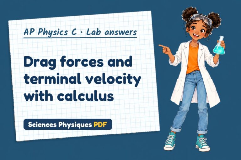Terminal velocity lab answers for AP Physics C (free PDF download)