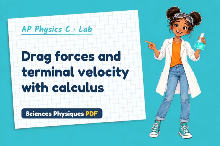 Terminal velocity lab for AP Physics C: practical with sample results (free PDF download)