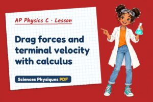 Drag forces and terminal velocity with calculus