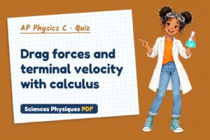 Drag forces and terminal velocity with calculus