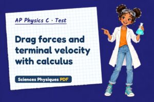 Drag forces and terminal velocity with calculus