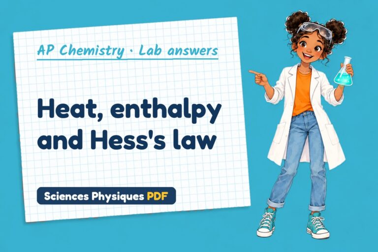 Thermochemistry lab answers for AP Chemistry (free PDF download)