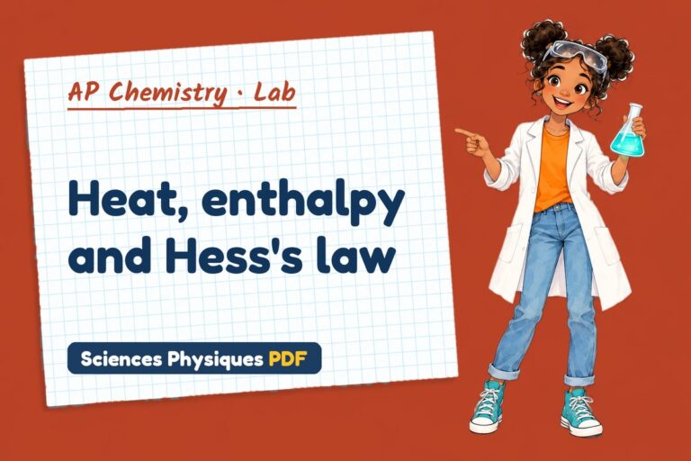 Thermochemistry lab for AP Chemistry: practical with sample results (free PDF download)