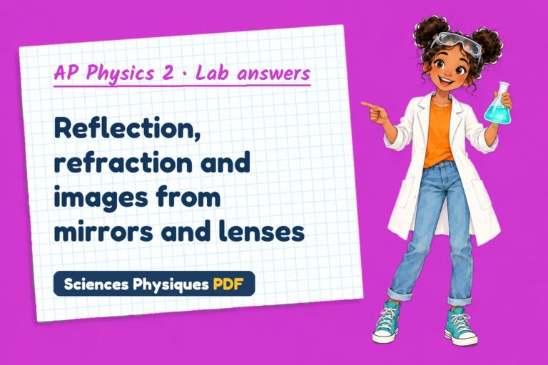 Thin lens equation lab answers for AP Physics 2 (free PDF download)