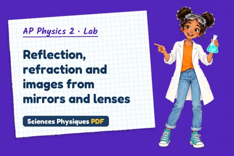 Thin lens equation lab for AP Physics 2: practical with sample results (free PDF download)