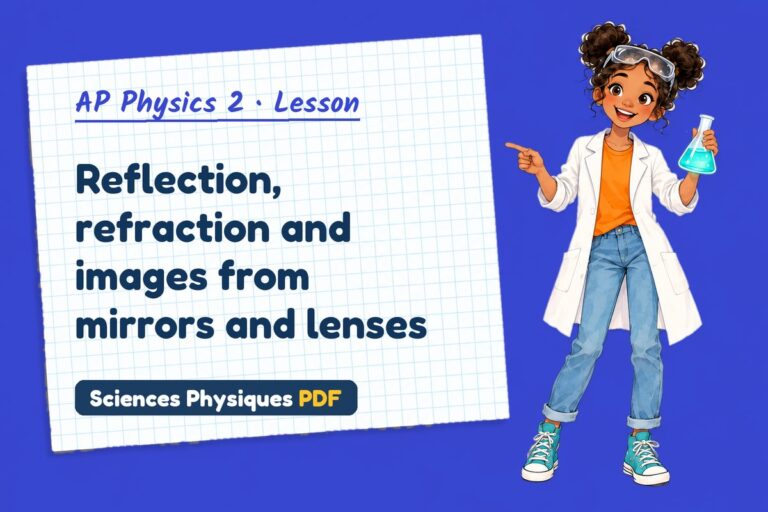 Thin lens equation notes and lesson for AP Physics 2 (free PDF download)