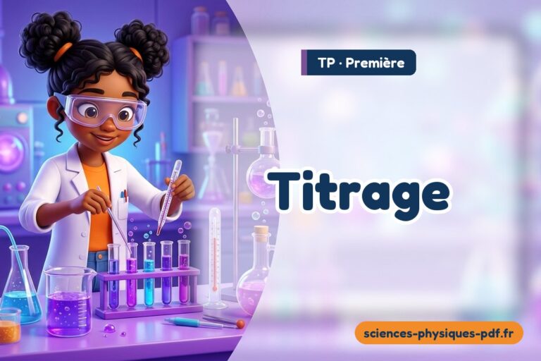 Titrage : TP de sciences physiques en première – PDF gratuit à télécharger et imprimer