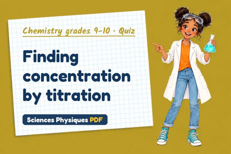 Titration quiz for GCSE chemistry: 10 questions with answers