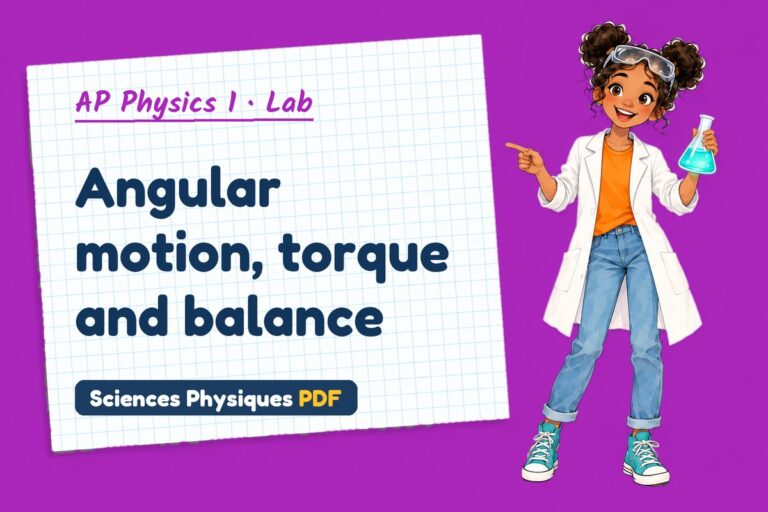 Torque lab for AP Physics 1: practical with sample results (free PDF download)