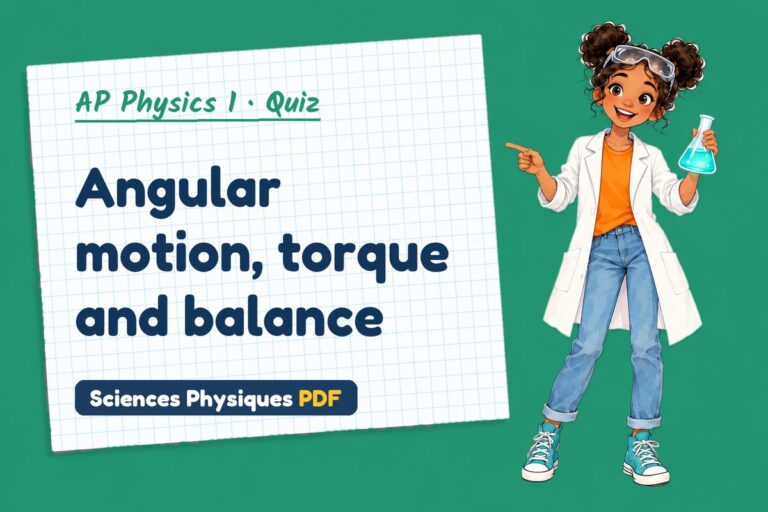 Torque quiz for AP Physics 1: 10 questions with answers