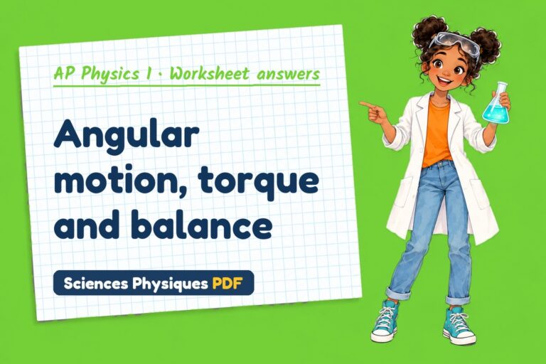Torque worksheet answers for AP Physics 1 (free PDF download)