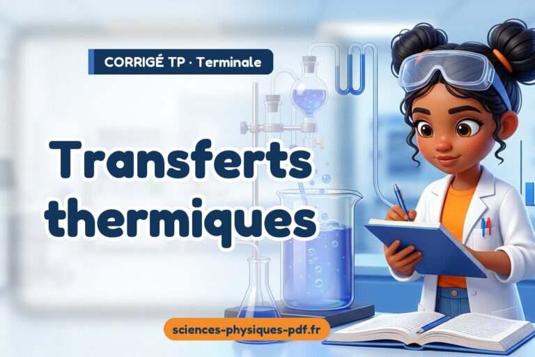 Transferts thermiques : corrigé du TP de sciences physiques terminale – PDF gratuit à télécharger et imprimer
