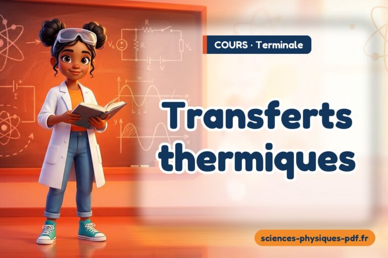 Transferts thermiques : cours de sciences physiques en terminale – PDF gratuit à télécharger et imprimer