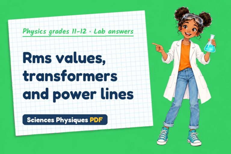 Transformers lab answers for A Level physics (free PDF download)