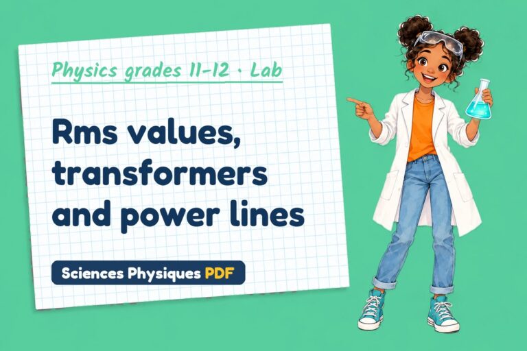 Transformers lab for A Level physics: practical with sample results (free PDF download)