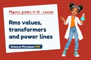 Rms values, transformers and power lines