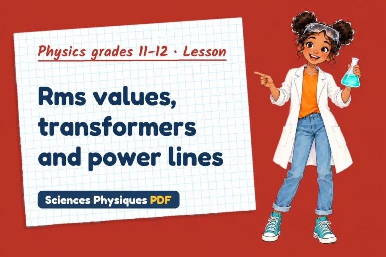 Transformers notes and lesson for A Level physics (free PDF download)