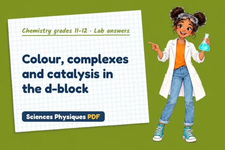 Transition metals lab answers for A Level chemistry (free PDF download)