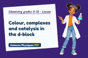 Colour, complexes and catalysis in the d-block