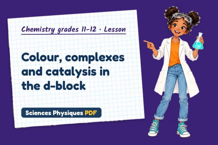Transition metals notes and lesson for A Level chemistry (free PDF download)