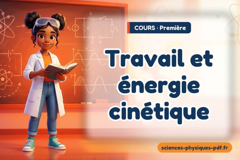 Travail et énergie cinétique : cours de physique-chimie en première – PDF gratuit à télécharger et imprimer