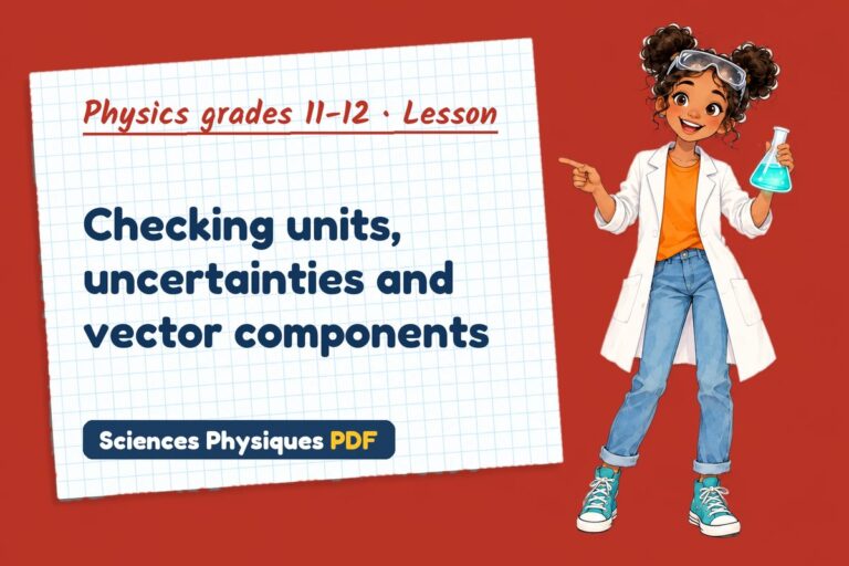 Uncertainty and vectors notes and lesson for A Level physics (free PDF download)