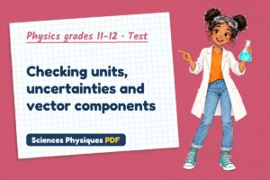 Checking units, uncertainties and vector components