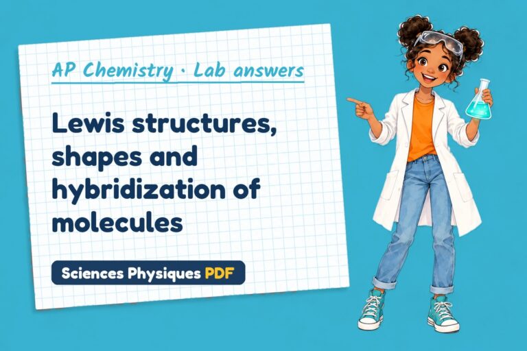 Vsepr theory lab answers for AP Chemistry (free PDF download)